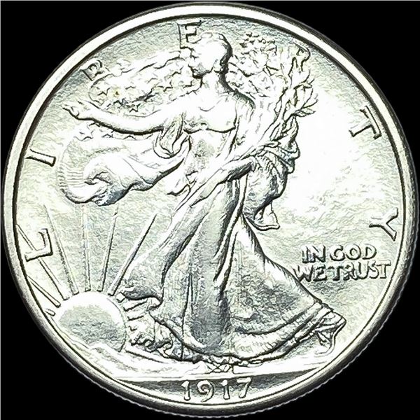 1917 Silver Walking Liberty Half Dollar CLOSELY UNCIRCULATED