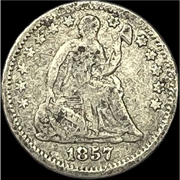 1857 Seated Liberty Half Dime NICELY CIRCULATED