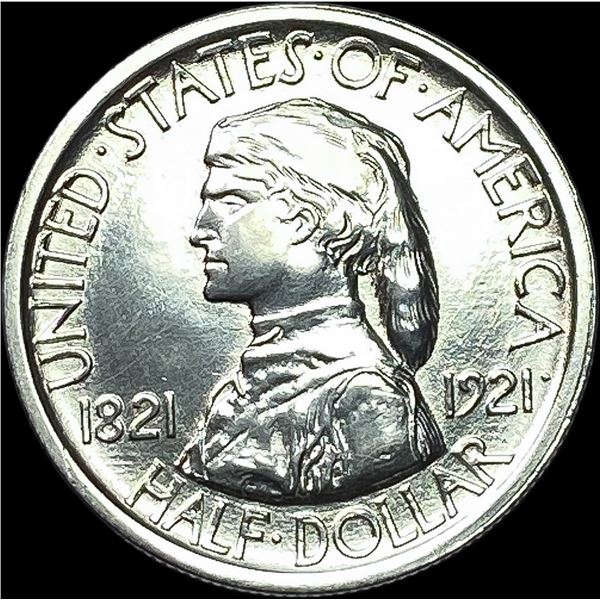 1921 Silver Missouri Centennial Half Dollar CLOSELY UNCIRCULATED