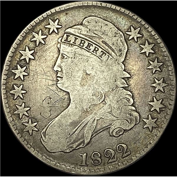 1822 Capped Bust Half Dollar NICELY CIRCULATED