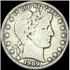 Image 1 : 1909 Silver Half Dollar Barber NICELY CIRCULATED