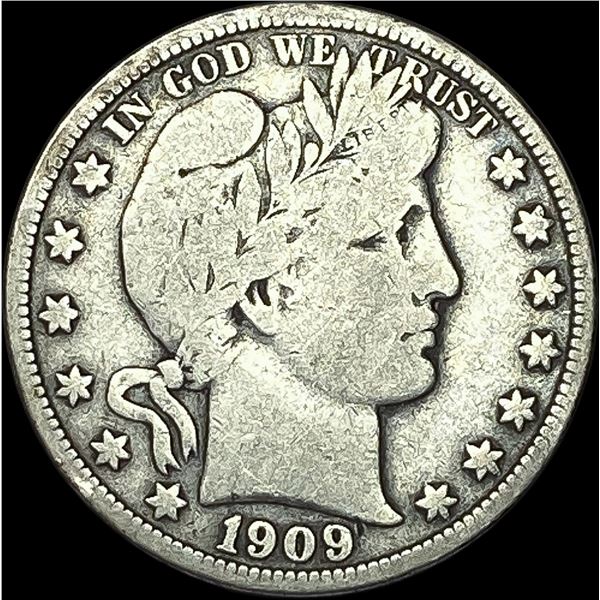 1909 Silver Half Dollar (Barber) NICELY CIRCULATED