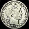 Image 1 : 1909 Silver Half Dollar (Barber) NICELY CIRCULATED
