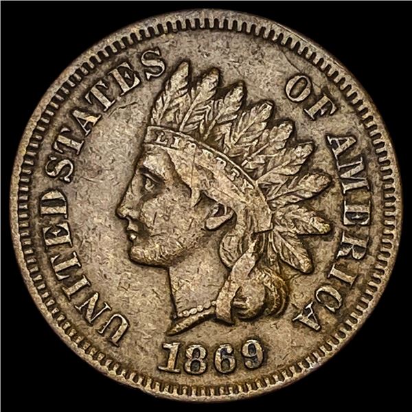 1869 Indian Head Cent LIGHTLY CIRCULATED