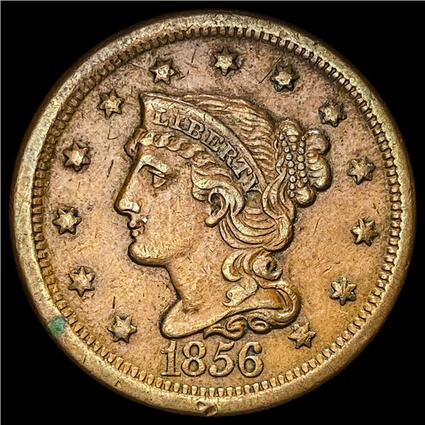 1856 Braided Hair Large Cent NEARLY UNCIRCULATED