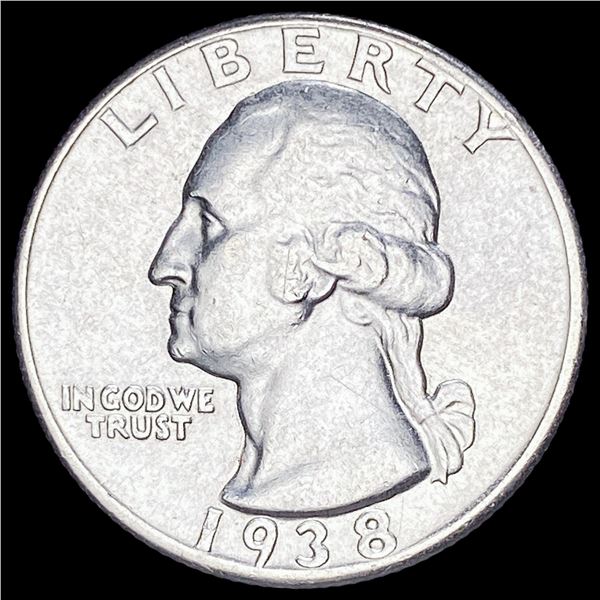 1938 Silver Washington Quarter CLOSELY UNCIRCULATED