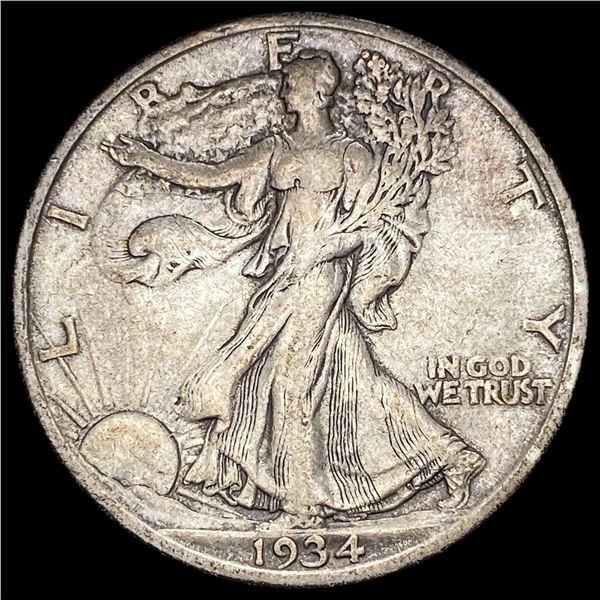 1934-S Silver Walking Liberty Half Dollar NEARLY UNCIRCULATED