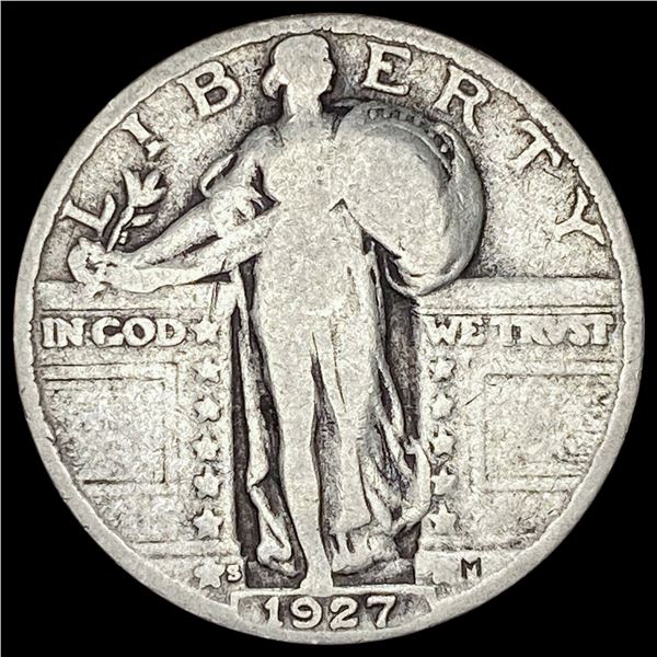 1927-S Silver Standing Liberty Quarter NICELY CIRCULATED