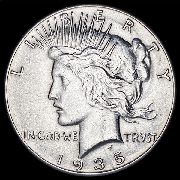 1935 Silver Peace Dollar CLOSELY UNCIRCULATED
