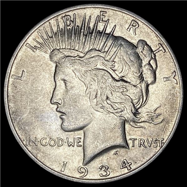 1934 Silver Peace Dollar CLOSELY UNCIRCULATED