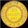 Image 2 : 1897-A Gold 20 Francs Angel France CLOSELY UNCIRCULATED