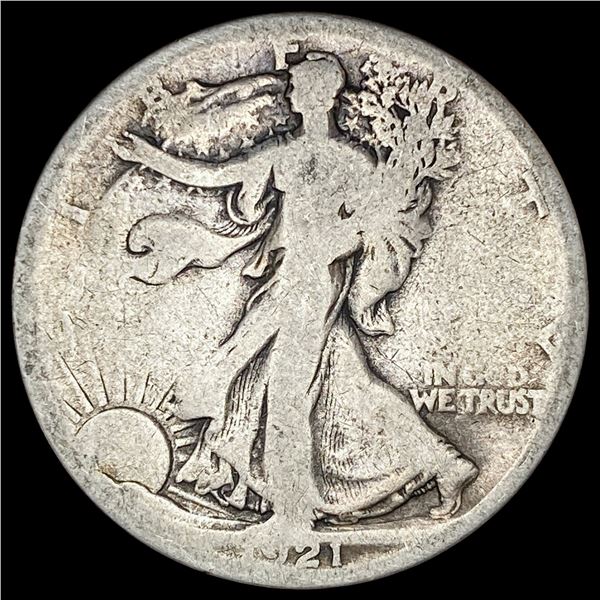 1921-S Silver Walking Liberty Half Dollar NICELY CIRCULATED