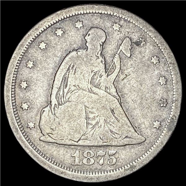 1875-S Silver Twenty Cents NICELY CIRCULATED