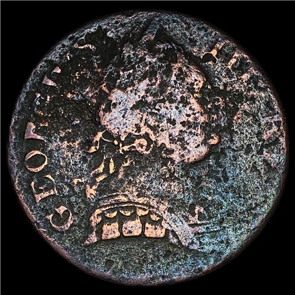 1774 Great Britain Halfpenny George III NICELY CIRCULATED