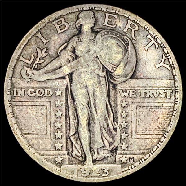 1923-S Silver Standing Liberty Quarter LIGHTLY CIRCULATED