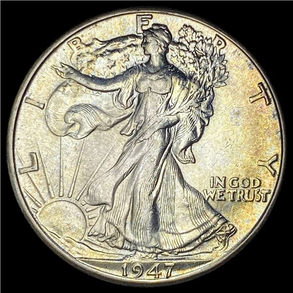 1947-D Silver Half Dollar Walking Liberty UNCIRCULATED