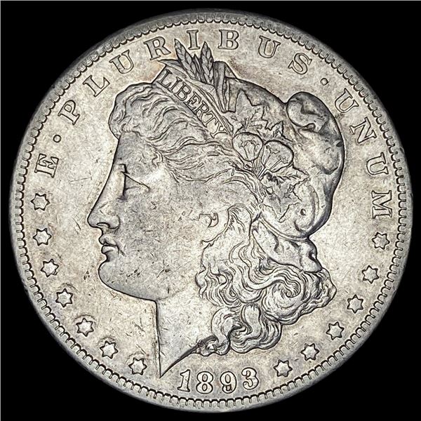 1893-CC Silver Morgan Dollar LIGHTLY CIRCULATED