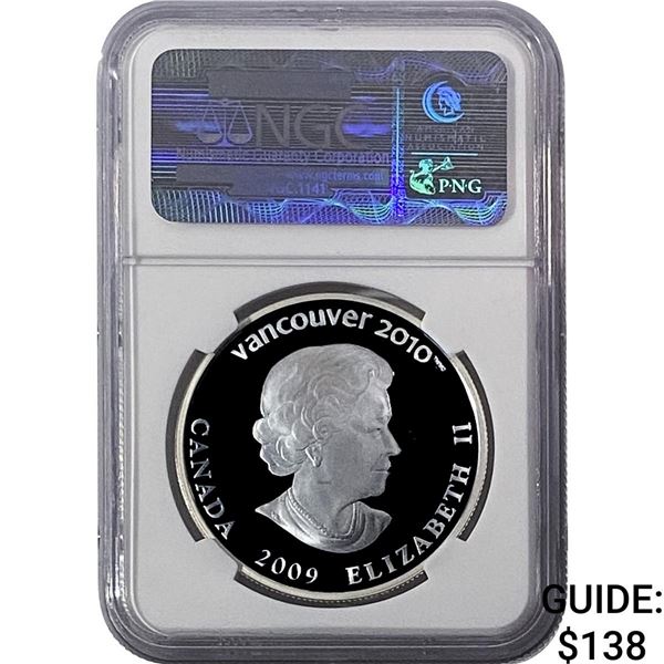 2009 Canada .825G Silver $25 Olympics NGC PF69 UC