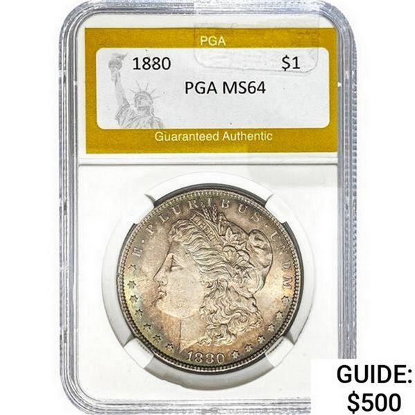 1880 Morgan Silver Dollar PGA MS64