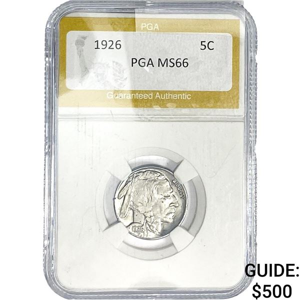 1926 Buffalo Nickel PGA MS66MS66