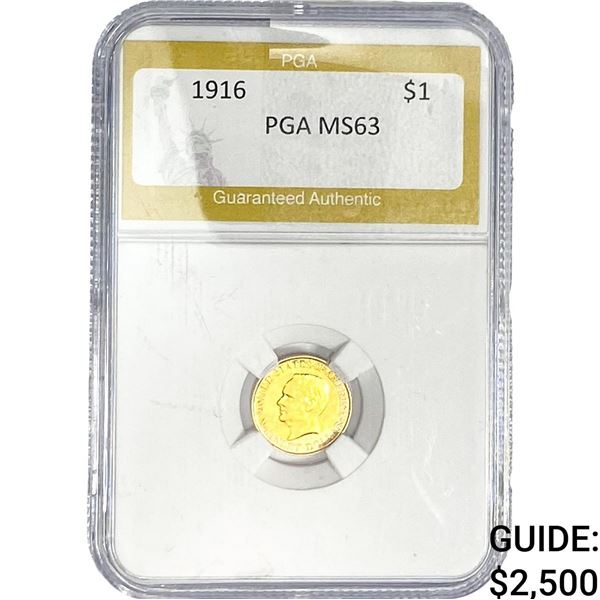 1916 McKinley Dollar PGA MS63MS63