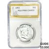 Image 1 : 1951 Franklin Half Dollar PGA PR66 CAMEO