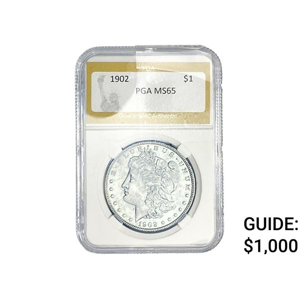 1902 Morgan Silver Dollar PGA MS65