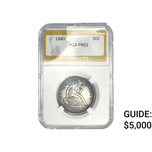 1880 Seated Liberty Half Dollar PGA PR65