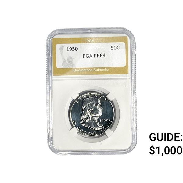 1950 Franklin Half Dollar PGA PR64