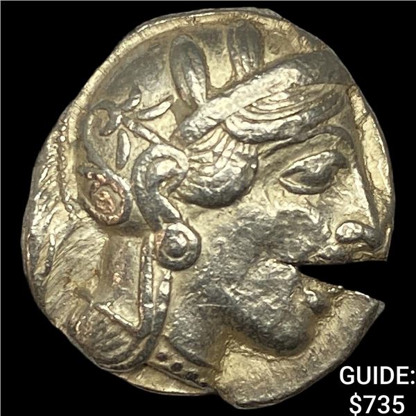 Attica Athens 393-294 AD Silver Tetraderachm NEARLY UNCIRCULATED