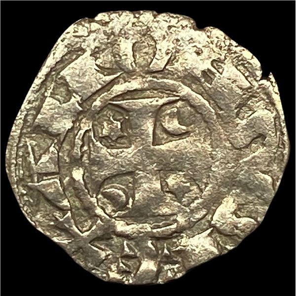 1248-1279 Portugal Alfonso III SIlver Dinero NEARLY UNCIRCULATED
