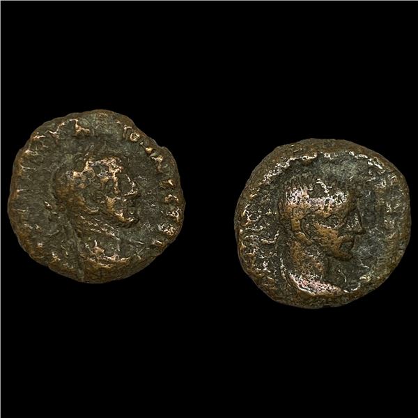 [2 Coins] Roman Egypt 235-284 AD BI Tetradrachm NEARLY UNCIRCULATED