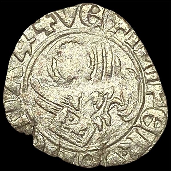 14th-15th Cent. Venetian Silver Tornesello NEARLY UNCIRCULATED