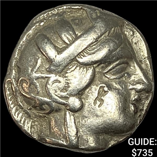 Attica Athens 393-294 AD Silver Tetraderachm NEARLY UNCIRCULATED