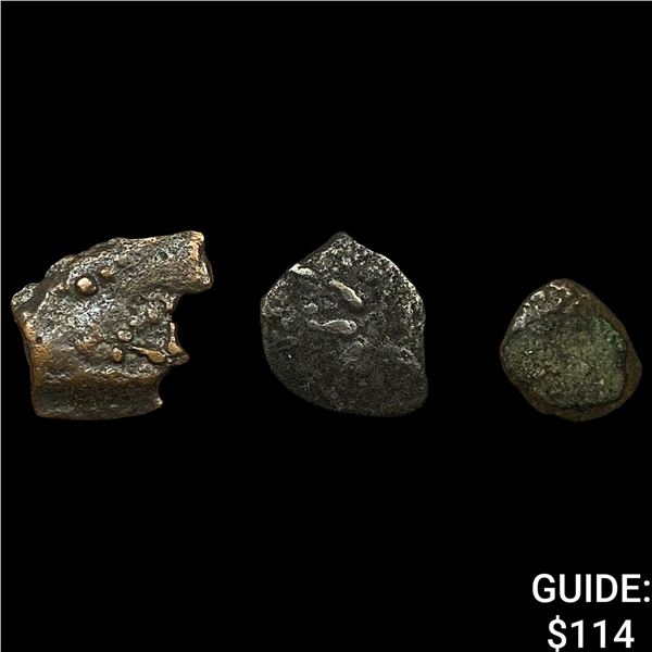 [3 Coins]Luke 21:1-4 103-76 BC Widow's Mite NEARLY UNCIRCULATED