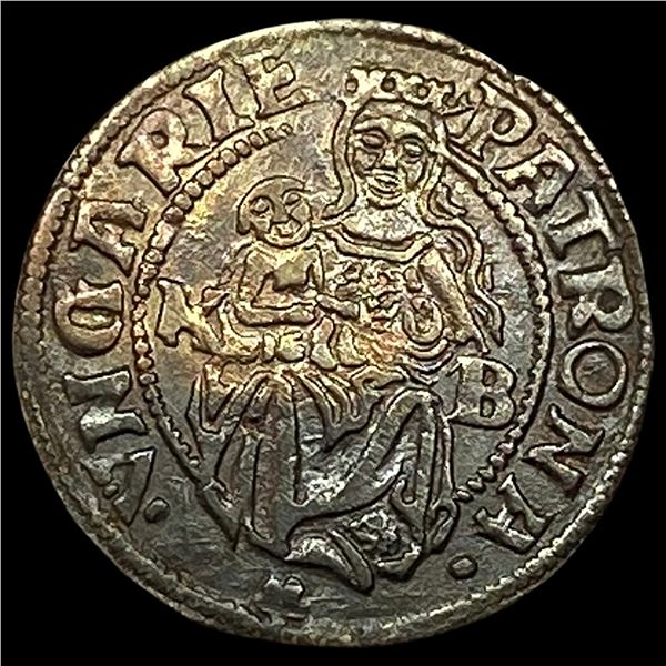 1540-1590 Hungary Madonna&Child Silver Denar CLOSELY UNCIRCULATED