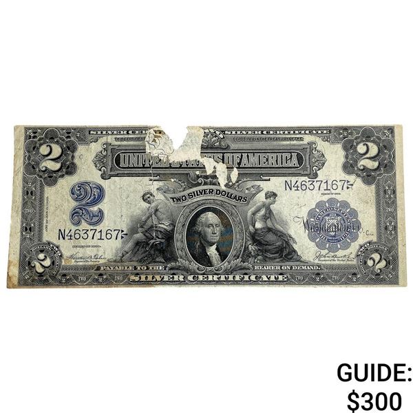 1899 $2 United States Silver Certificate Blue Seal