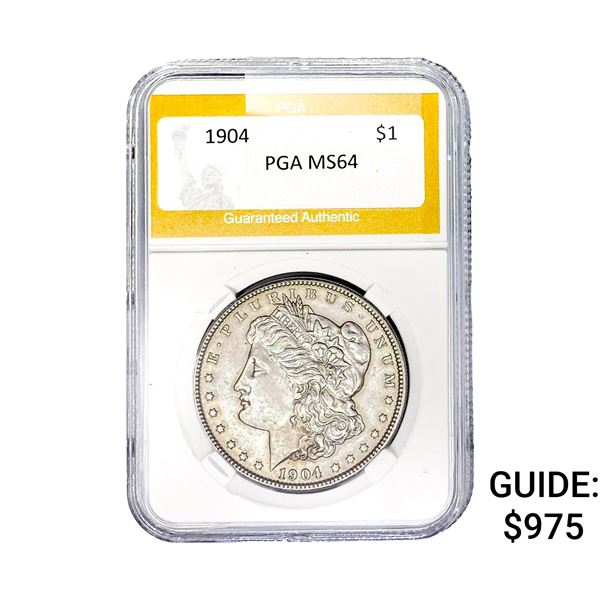 1904 Morgan Silver Dollar PGA MS64