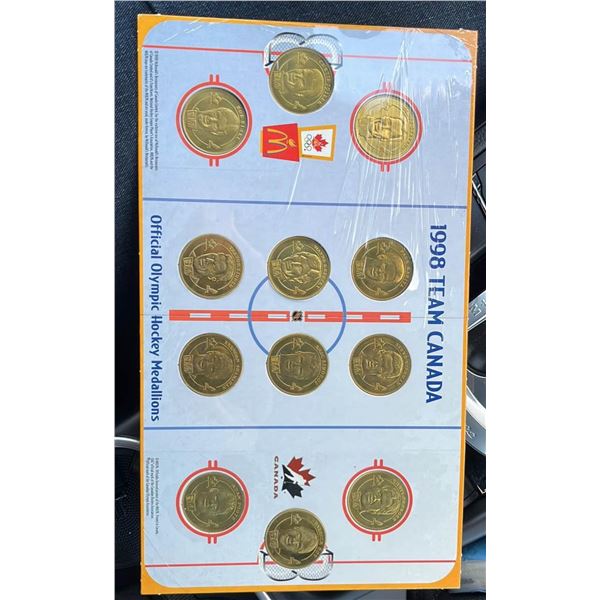 1998 team Canada official Olympic Hockey Medallions