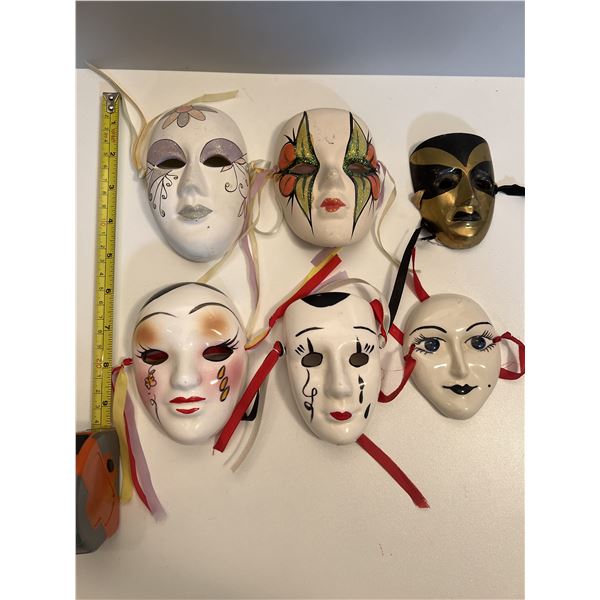 Vintage Lot of various Masks Rare Collectible