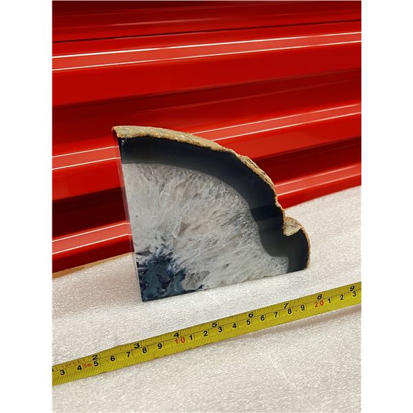 polished agate geode large