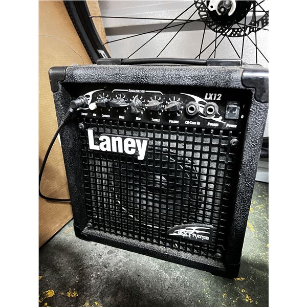 The Laney LX12 is a 12 watt solid-state combo amplifier