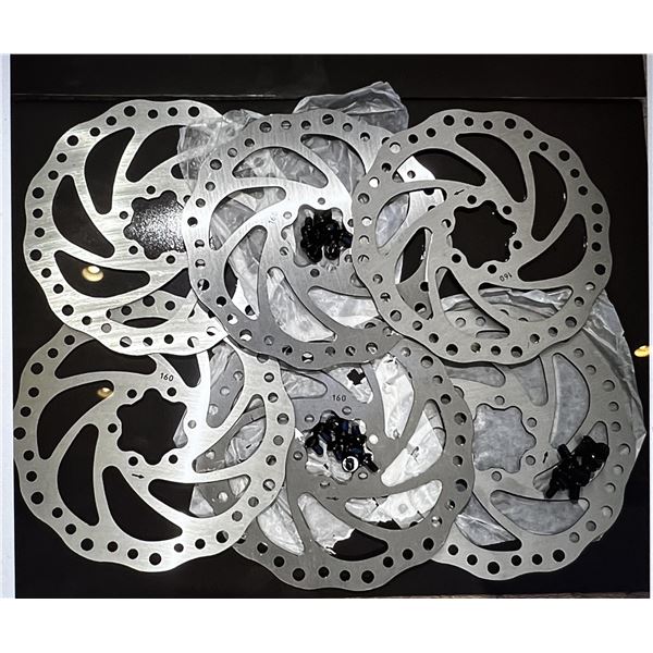 bicycle disc brake rotors with mounting screws New Set of 4