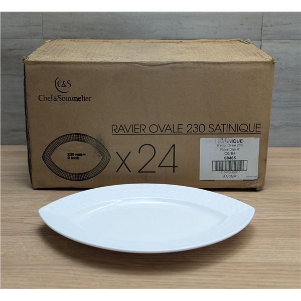 Satinique Oval Platters, Chef & Sommelier S0441 - Lot of 24