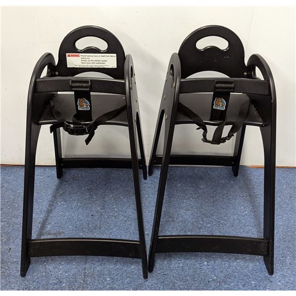 Black High Chairs - Lot of 2