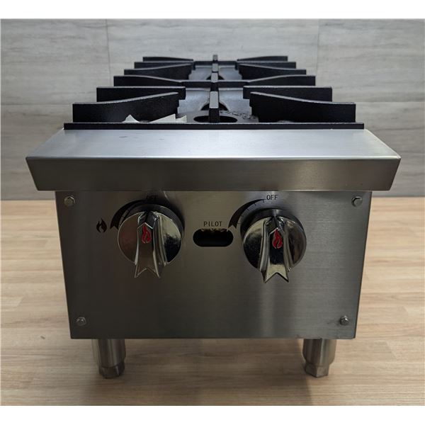 Dukers 12" Gas Hot Plate With 2 Burners