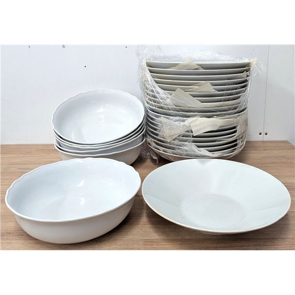 Assorted White Tablewares - Lot of 26pcs| Bsml18/FtC
