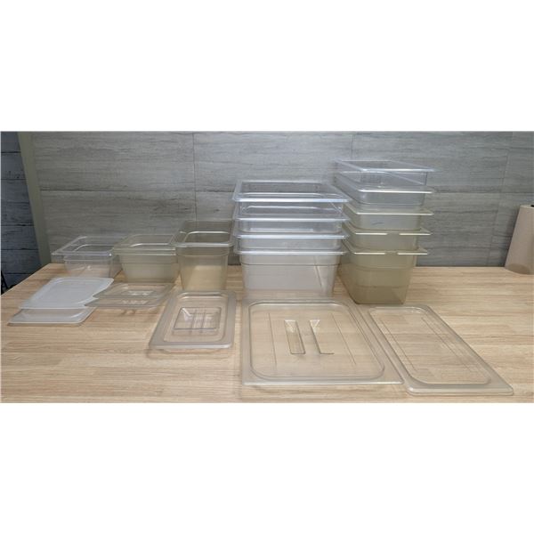 Assorted Clear Food Containers - Lot of 20pcs