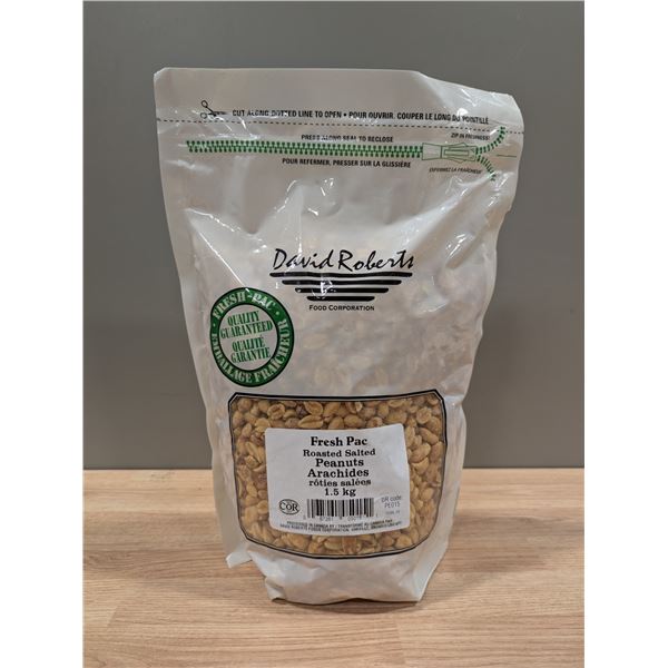 David Roberts Fresh Pack Roasted Salted Peanuts, 1.5kg