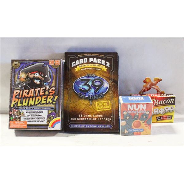 SEALED/NEW 3 GAMES INTEX CARD